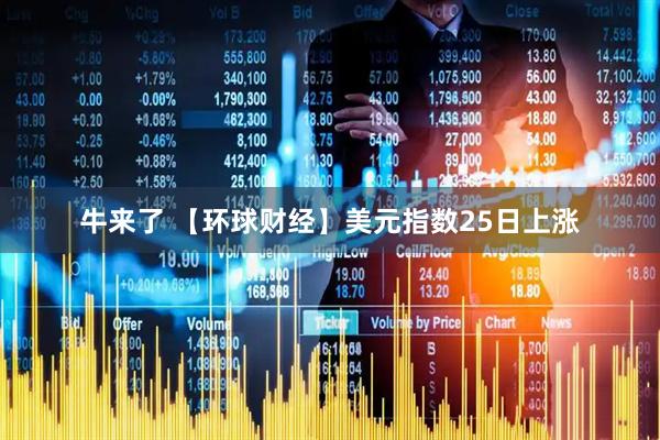 牛来了 【环球财经】美元指数25日上涨