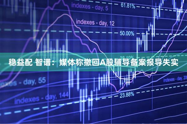 稳益配 智谱：媒体称撤回A股辅导备案报导失实