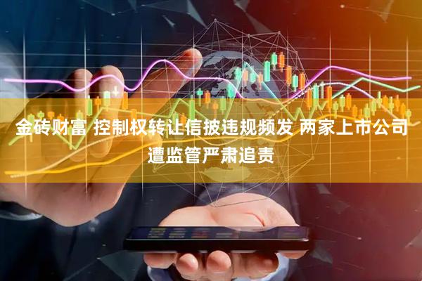 金砖财富 控制权转让信披违规频发 两家上市公司遭监管严肃追责