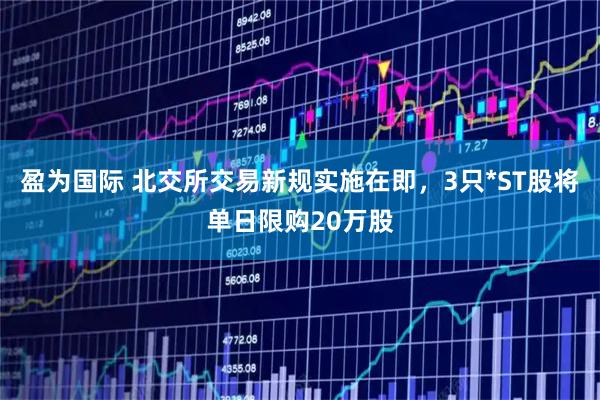 盈为国际 北交所交易新规实施在即，3只*ST股将单日限购20万股